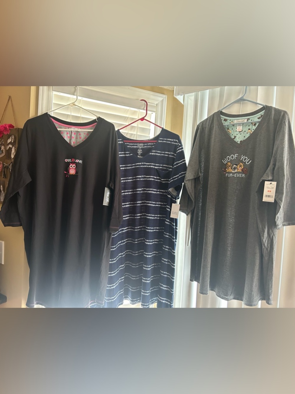3 NWT Women's Sleep Shirts- Size 3X
